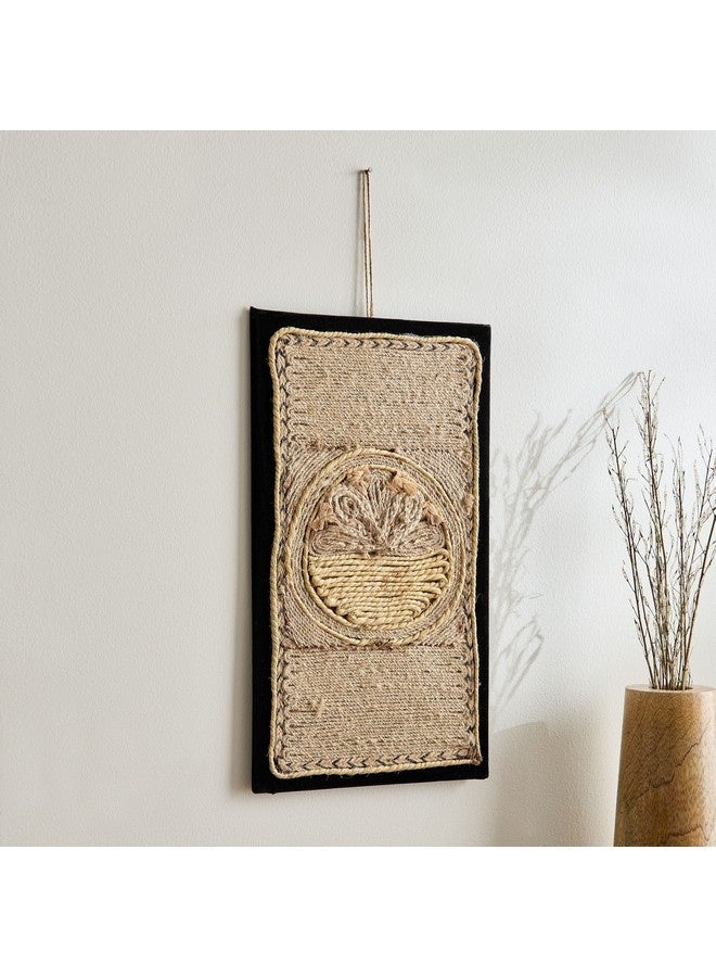 Home Box Enzo Wall Decor with Jute and Shell 40 x 1 x 23 cm  - Image 4