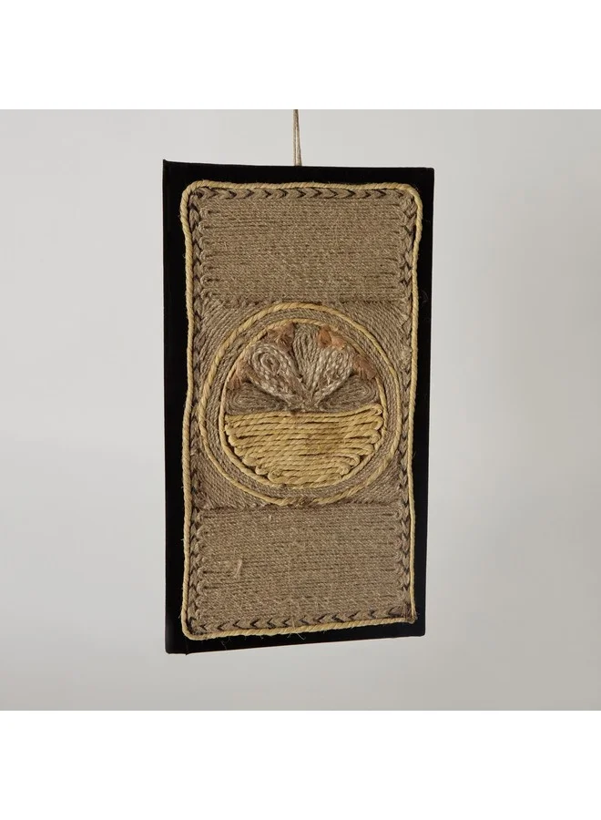 Home Box Enzo Wall Decor with Jute and Shell 40 x 1 x 23 cm