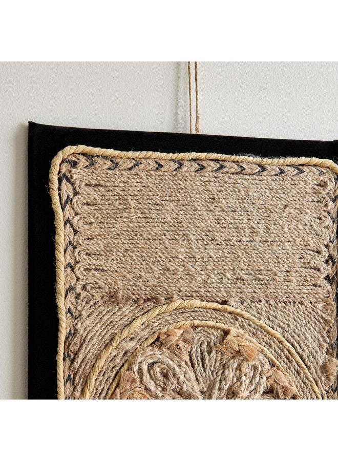 Home Box Enzo Wall Decor with Jute and Shell 40 x 1 x 23 cm  - Image 3