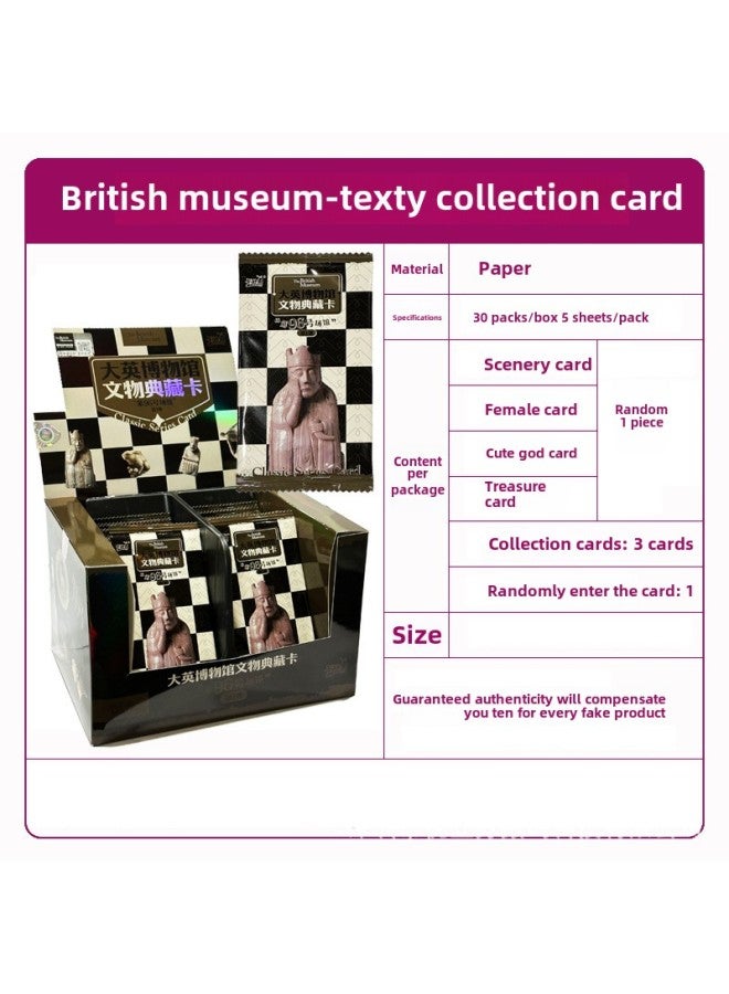 Generic Genuine Card Tour Pony's Polly Card Fun Shadow Card Hui Month Card Ye Luoli Card A Whole Box Of Wholesale-Color:10 Yuan Version Of The British Museum Full Box Of 30 Packs - Image 1