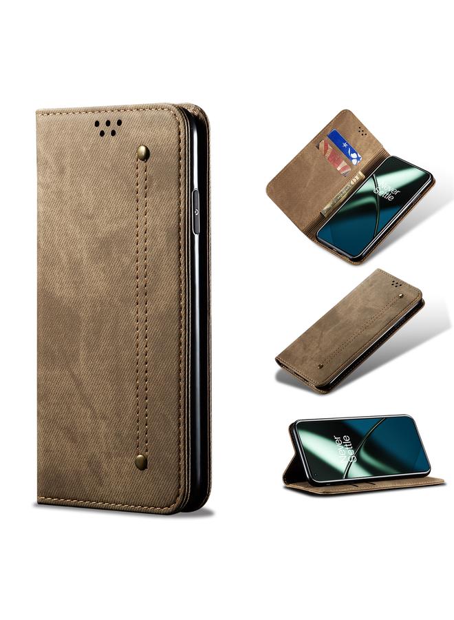 اس-توب جراب هاتف OnePlus 11R من الجلد المنفوخ بملمس الدنيم - Image 1