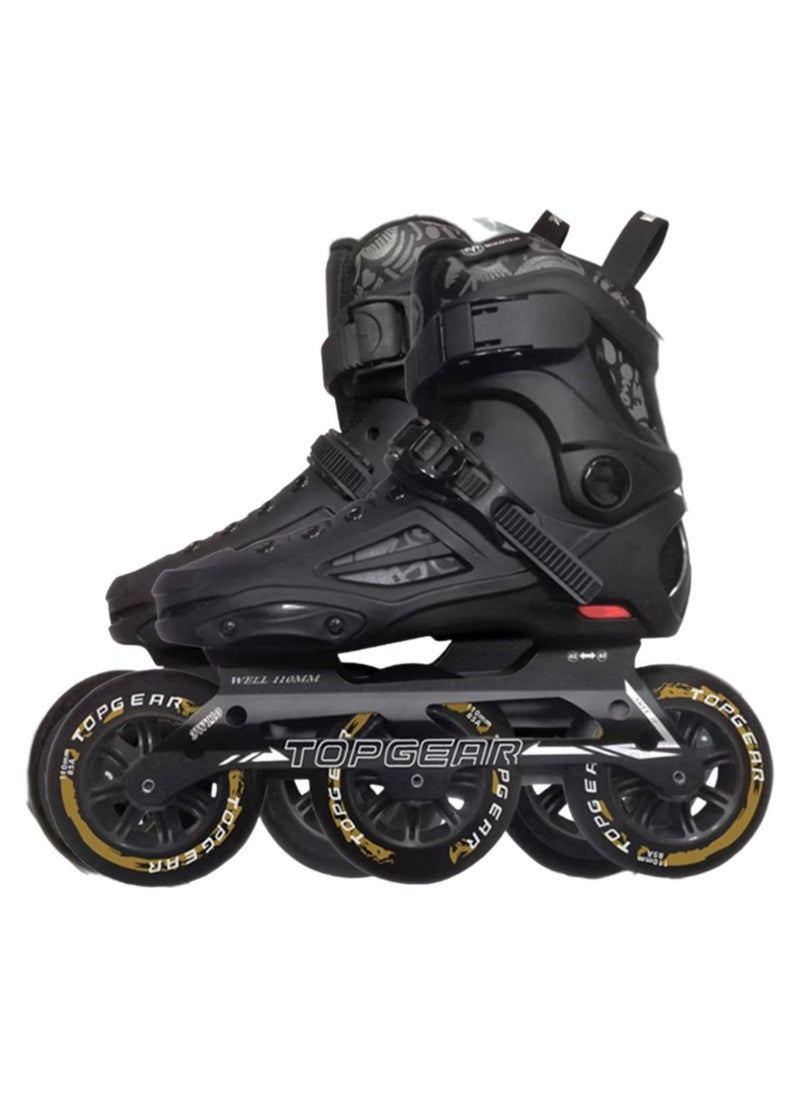 Top Gear Top Gear Kids and Adult 3-Wheels in Line Roller Skate TG 9005 – PU Wheels, High Ankle Support, No Brakes, Anti-Wear Plate, Durable & Stylish Skating Shoes for Fun & Leisure  - Image 2