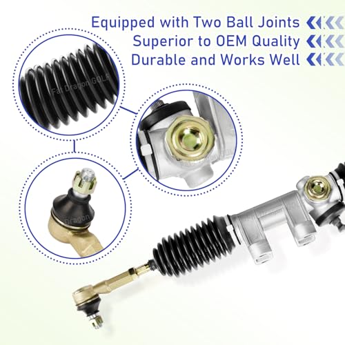 Panglong Suitable for Yamaha G22 Steering Rack, Steering Gear Box Assembly Applicable to Yamaha G22 Golf Cart, Replace OEM #2003-07 - Image 3