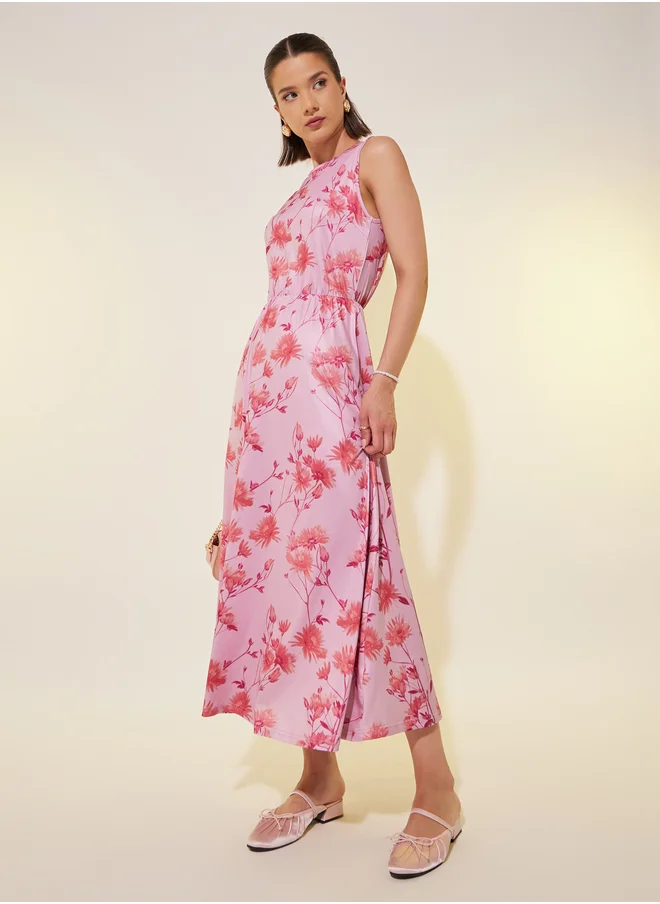 Take Two Take Two All-Over Floral Print Sleeveless Maxi Dress