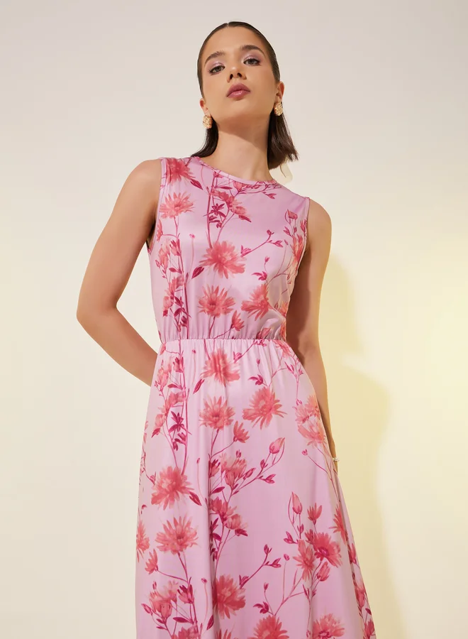 Take Two Floral Print Dress