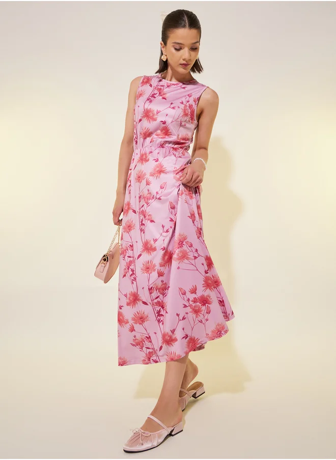 Take Two Take Two All-Over Floral Print Sleeveless Maxi Dress