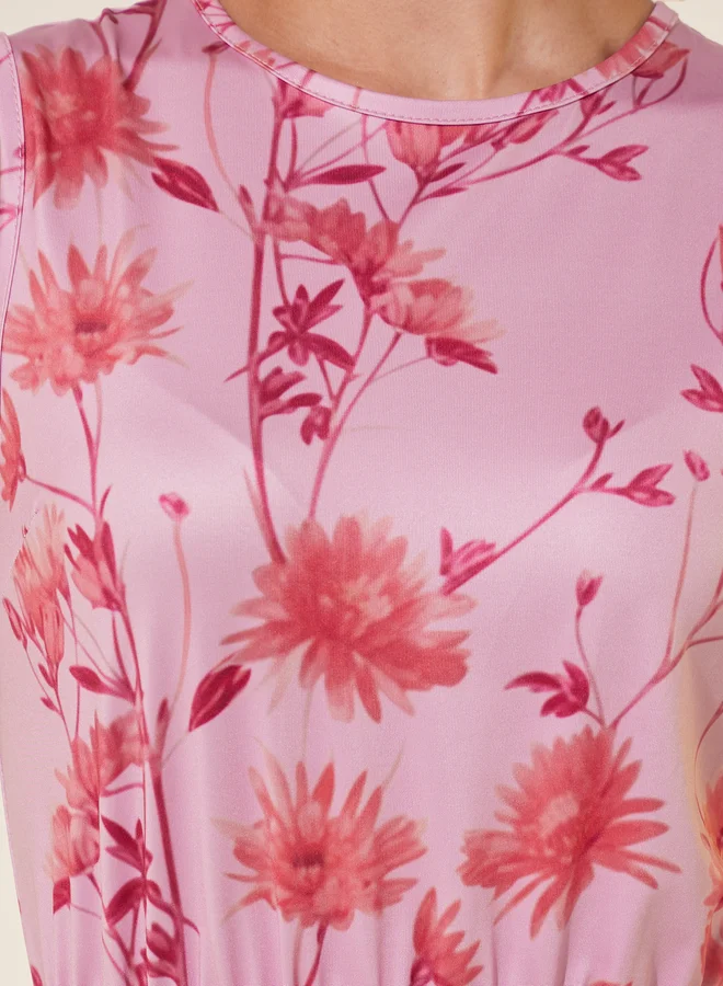 Take Two Floral Print Dress