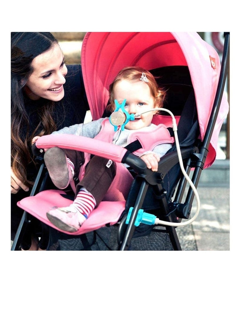 Captaintech Baby Bottle Holder, Multifunctional 360º Rotating Bulletproof Explosion-Proof Bottle Holder Hands-Free Baby Water Milk Car Feeding Bottle Clamp Bracket (Blue) - Image 2