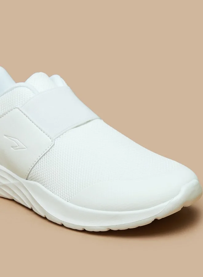 Dash Womens Textured Slip-On Sports Shoes With Panel Detail