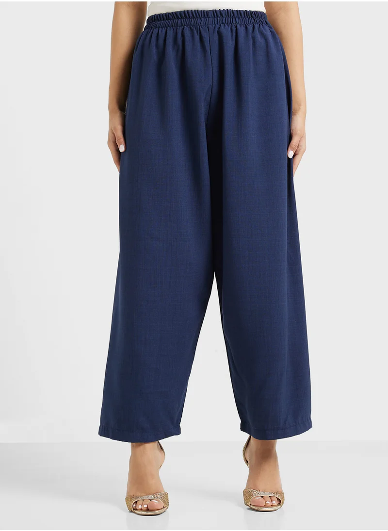 هيا كلوزيت Button Down Drawstring Blouse & Pants Set