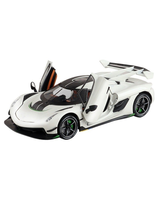 Large Koenigsegg 1:24 car model simulation alloy supercar children's toy car car model boy collection  - Image 1