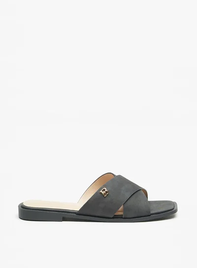 Flora Bella By Shoexpress Women's Cross Strap Slip-On Flat Sandals