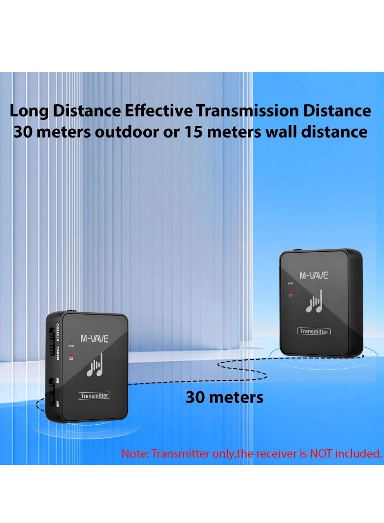 M VAVE WP 10 2.4GHz Wireless Earphone Monitor Transmission System Rechargeable Transmitter Receiver Stereo Mono Recording - Image 3