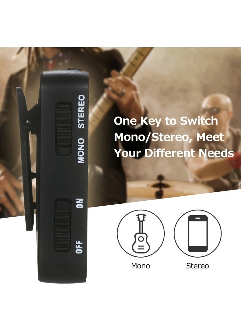 M VAVE WP 10 2.4GHz Wireless Earphone Monitor Transmission System Rechargeable Transmitter Receiver Stereo Mono Recording - Image 4