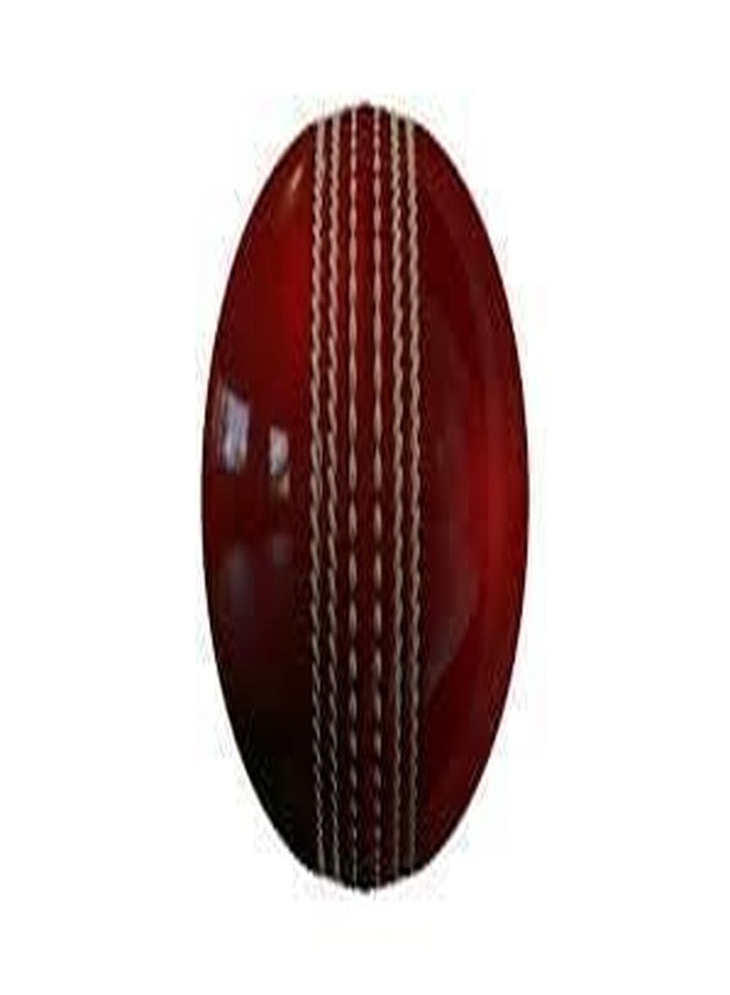 تبلد كرة كريكيت جلدية من SAG، مناسبة لمباريات العشرين أوفر، مكونة من أربع قطع | خياطة يدوية احترافية | متينة لمباريات الاختبار، ومباريات اليوم الواحد، ومباريات العشرين أوفر، والمباريات التدريبية | تصميم مُحسّن للتأرجح والدرزات | لمعان فاخر وارتداد ثابت، لون أحمر - Image 2