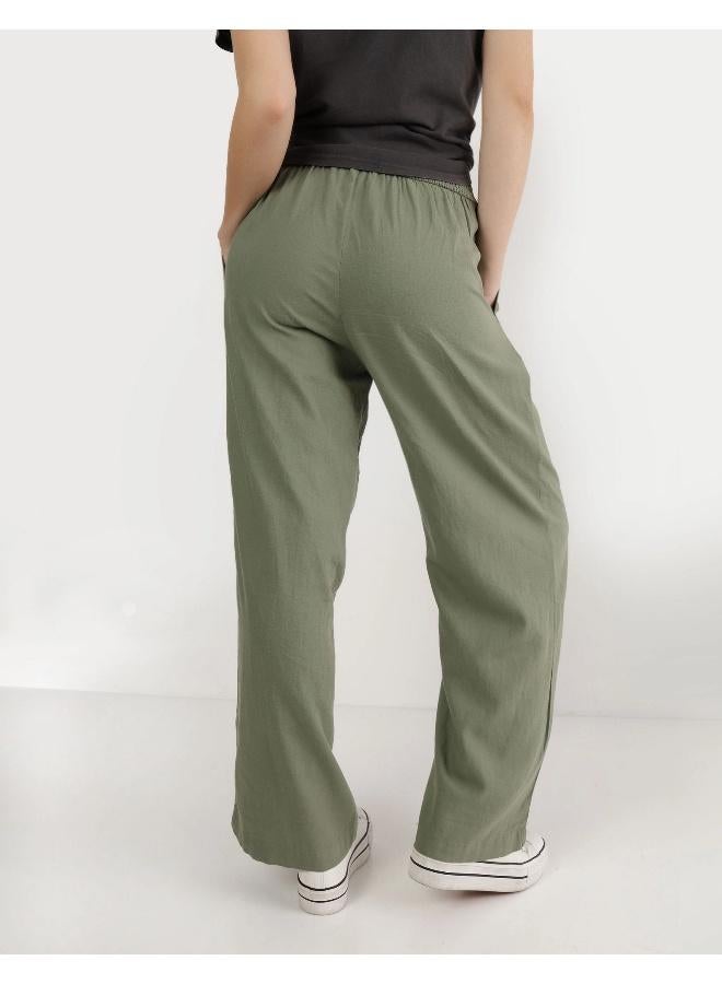 Aerie High Waisted Linen Blend Pool-To-Party Pant - Image 4