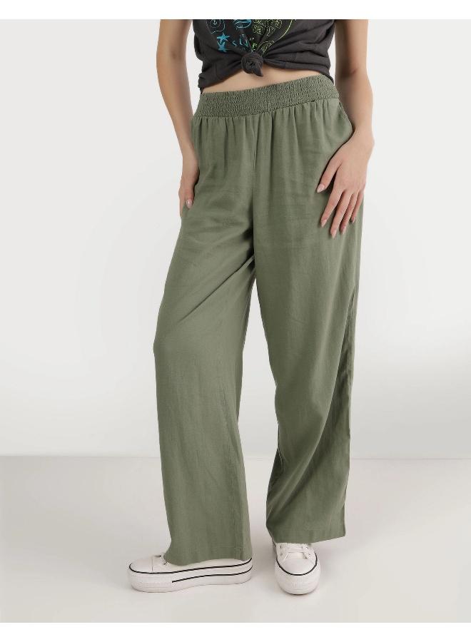 Aerie High Waisted Linen Blend Pool-To-Party Pant - Image 1