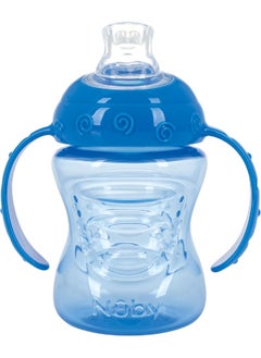 Nuby Nuby 2-Pack No-Spill Super Spout Grip N' Sip Cup, Red and Blue  - Image 5