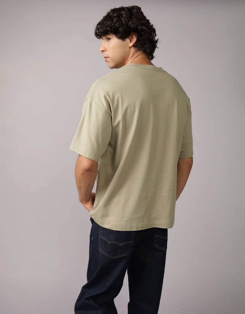 American Eagle  AE Oversized Crewneck T-Shirt for Men | Best Price UAE