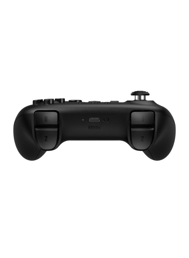 8بت دو يد تحكم 8Bitdo 64 بتقنية البلوتوث، متوافقة مع جهاز Analogue 3D، نينتندو سويتش / سويتش 2، ويندوز، وأندرويد. اللون: أسود. - Image 2