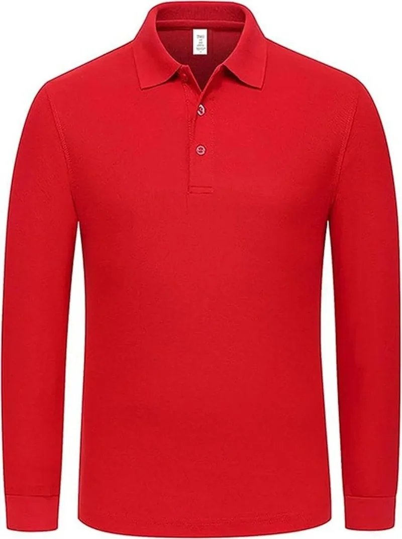 Tezzgelsin Children's Long Sleeve Polo Neck Sweatshirt School Uniform School T-Sweatshirt