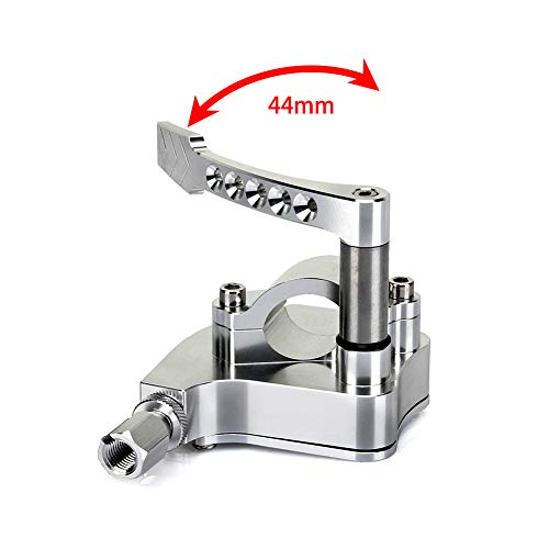 SFriding Universal 7/8" Handlebar Thumb Throttle, for Yamaha Banshee 350 Raptor 350 660R 700 YFZ450 Warrior 350 Bear Tracker 250, for Honda, for Suzuki, for Kawasaki, for Arctic Cat, Silver - Image 3