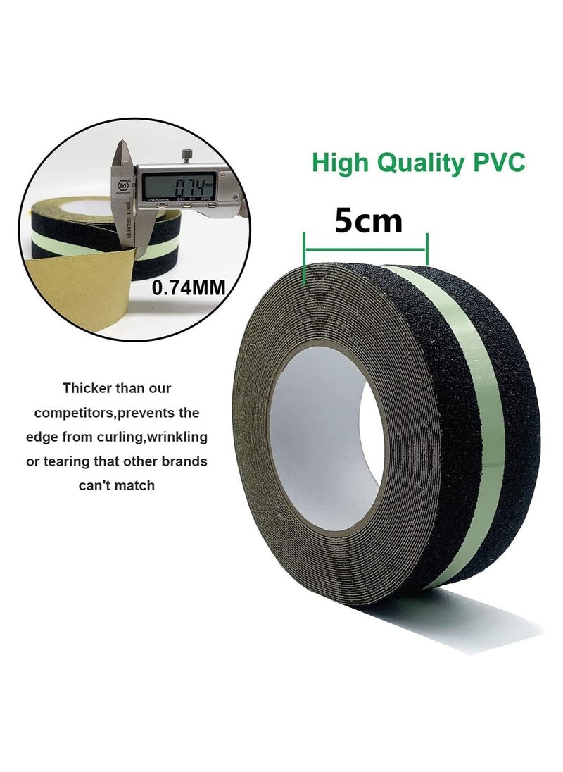 Y&D - Anti Slip Tape 5CM width / 50CM Length Stickers for Stairs Decking Strips Stair Floor Bathroom Self Adhesive - Image 1