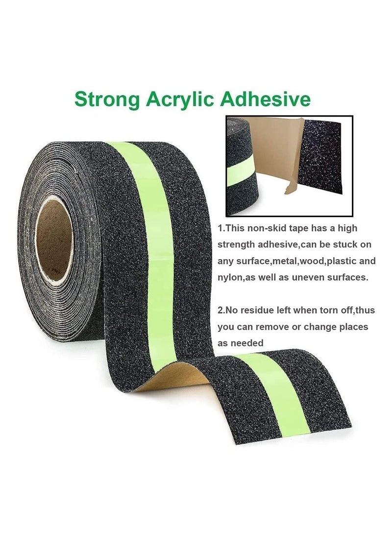 Y&D - Anti Slip Tape 5CM width / 50CM Length Stickers for Stairs Decking Strips Stair Floor Bathroom Self Adhesive - Image 1