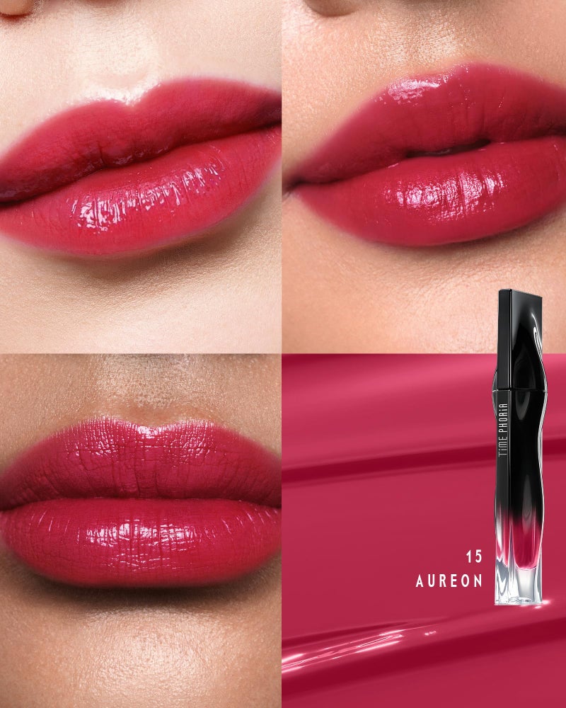 TIMEPHORIA Stellar Dust Lip Stain 15 Aureon, Transfer-Proof & Smudge-Proof Lip Gloss, Reddish Pink Tinted Glossy Finish, High-Pigment Vibrant Color, Hydrating Lightweight Long-Lasting Lip Makeup - Image 2