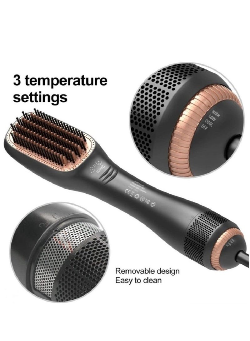 Denx professional Hair Drying And Styling Device, 3-in-1 Hair Straightening Device and Comb - Image 1