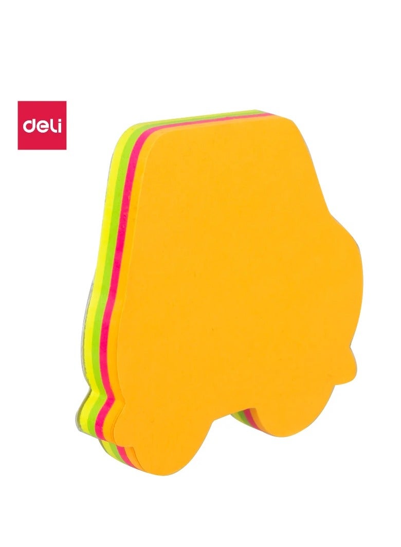 Deli 80-Piece Fancy Shaped Sticky Notes Multicolour - Image 2