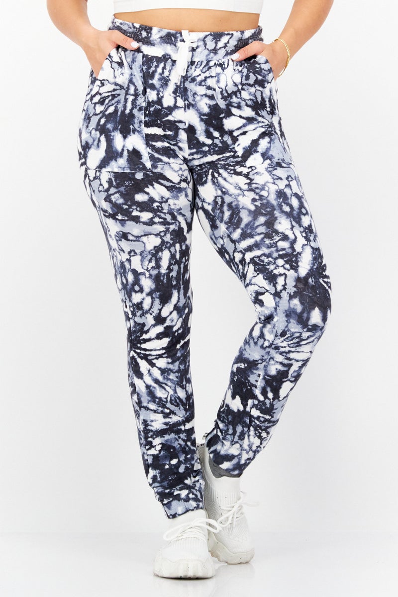 Marc New York Women Sportswear Fit Allover Print Outdoor Sweatpants, Multicolor - Image 1