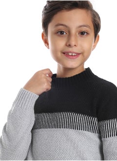 Caesar Wool Boys Pullover With Multi Design  - Image 3