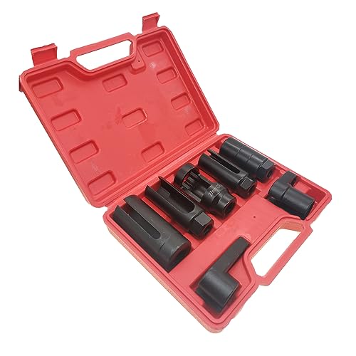 YCT 7 Pcs Oxygen Sensor Socket 22mm (7/8 in), 27mm, 29mm fits All Vehicle O2 Removal and Installation Universal Puller and Removal Tool - Image 2