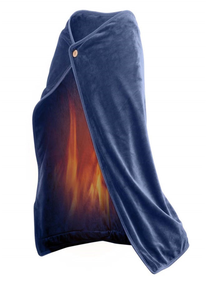USB Electric Heating Shawl Detachable Washable Blanket Winter Knees Body Warmer Home Office Heated Blanket - Image 1