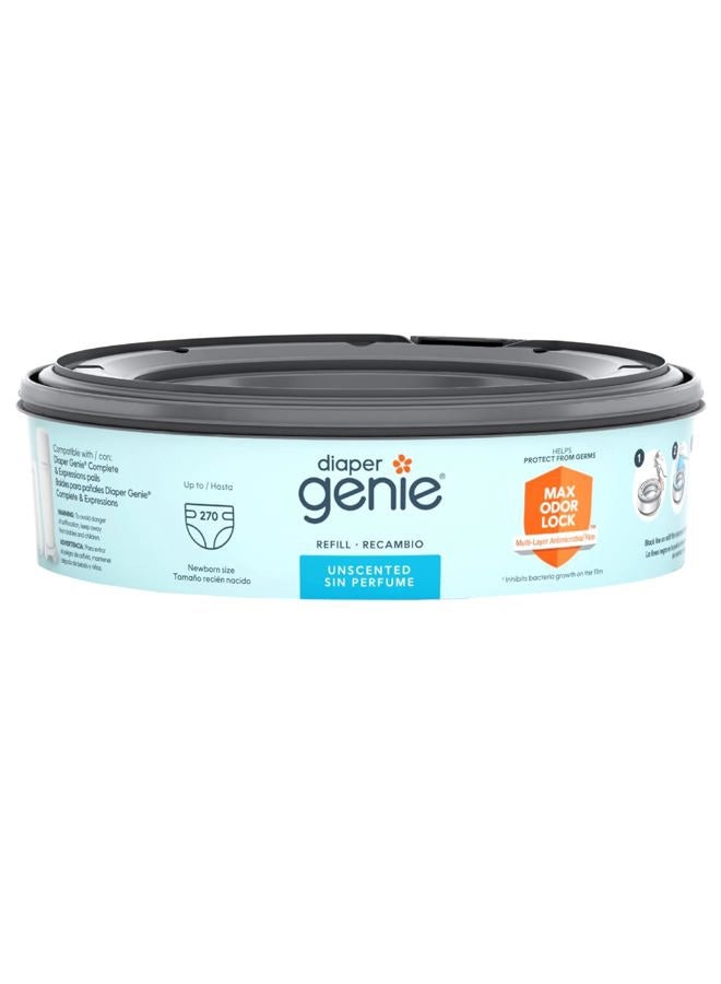 playtex Diaper Genie Refill Bags, Ideal for Diaper Genie Diaper Pails, 270 Count  - Image 1