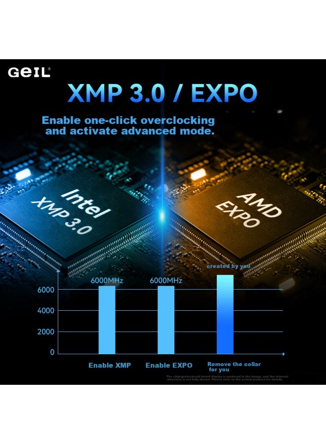 Geil 48gb Kit Ddr5 6000 Desktop Computer Memory Module Hynix M-die Chips Crab Armor Series Metallic Gray C30 - Image 5