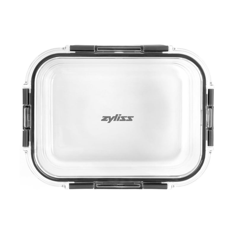 Zyliss E981066 1.5L Glass Container, Shatter Resistant Glass, Airtight Food Storage Box with Sealable Lid, Microwave Safe, BPA Free, Freezer Safe, Fridge Storage, Food Container, 23cm x 18cm x 7.5cm - Image 5