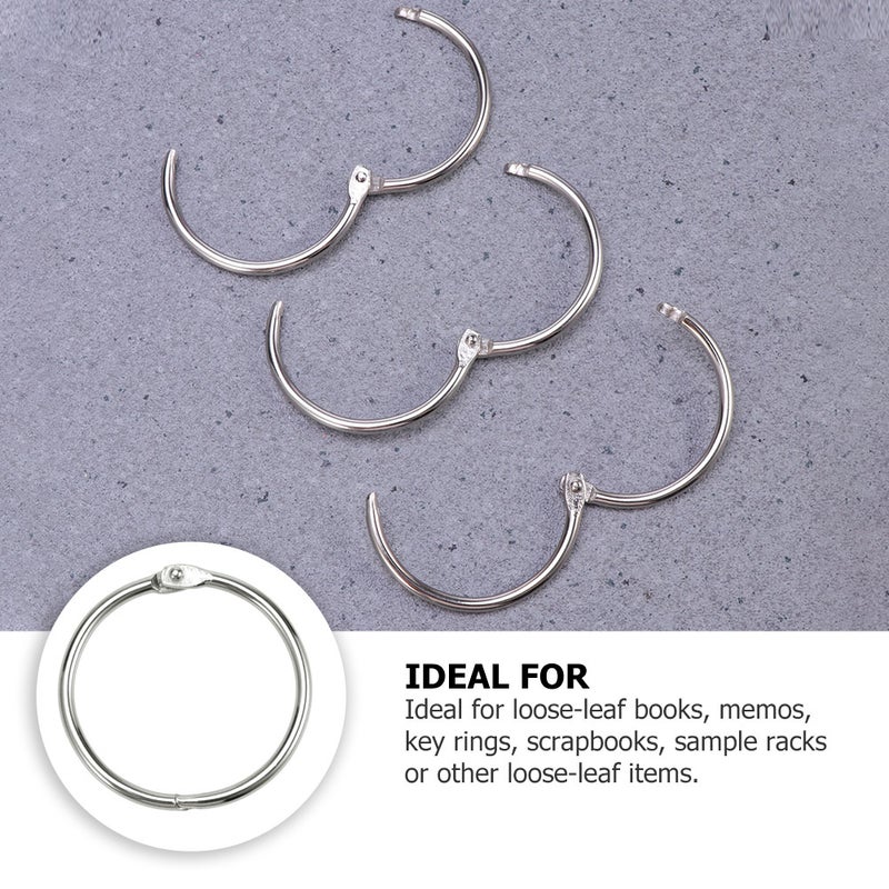 1 Set 20 Pcs 3cm Binder Loose Leaf Book File DIY Photo Book Key ( ) - Image 3