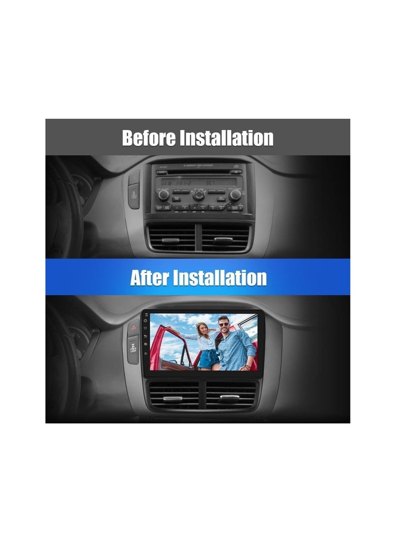 SHEZA STAR - Android Car Stereo for Honda Pilot 2005 2006 2007 2008 6GB RAM 128GB ROM 9 Inch Support SIM Card, Apple Carplay, MirrorLink WiFi BT, IPS Touch Screen with AHD Camera Included - Image 1
