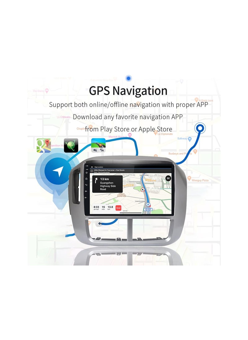 SHEZA STAR - Android Car Stereo for Honda Pilot 2005 2006 2007 2008 6GB RAM 128GB ROM 9 Inch Support SIM Card, Apple Carplay, MirrorLink WiFi BT, IPS Touch Screen with AHD Camera Included - Image 1