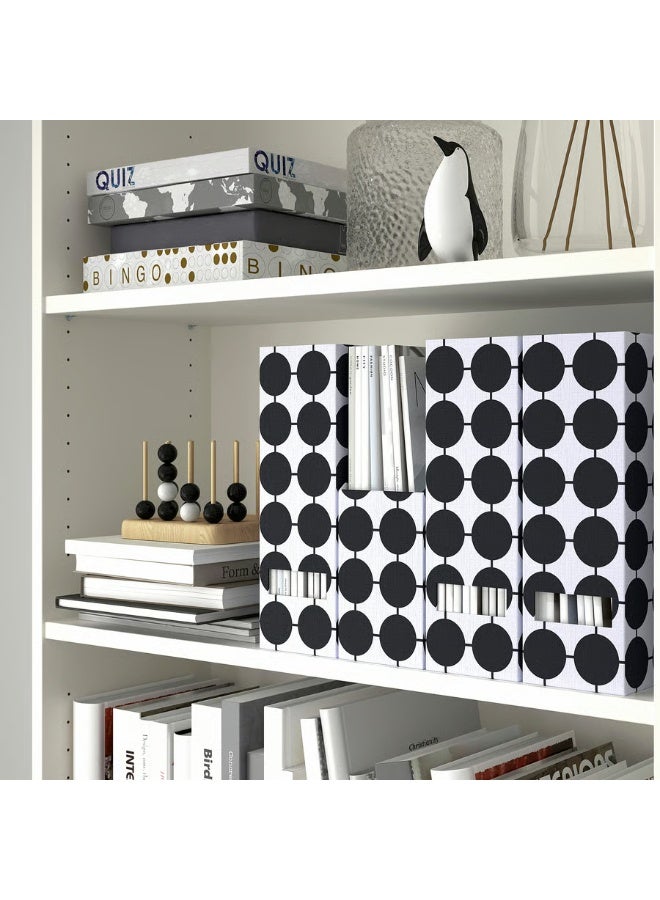 Magazine File  White Black Dotted - Image 2
