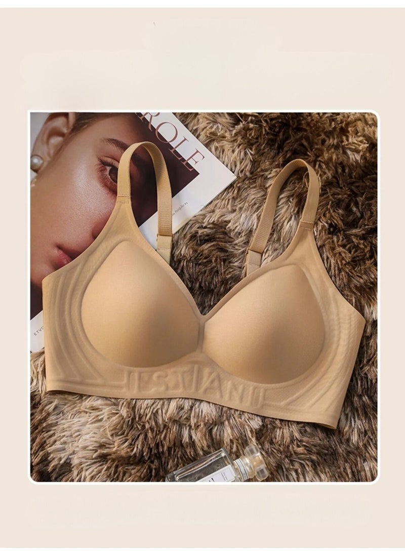 TECHNO 8Q - Laser Cut Seamless Padded Thin Invisible Breathable Bra with Hooks - Image 1