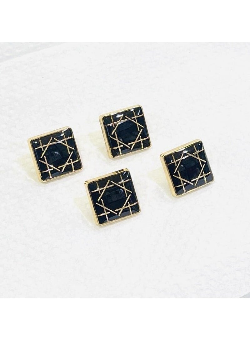 Abrar 8 Set Metal Snap Buttons For Men Saudi Thobe Size 12mm - Image 1