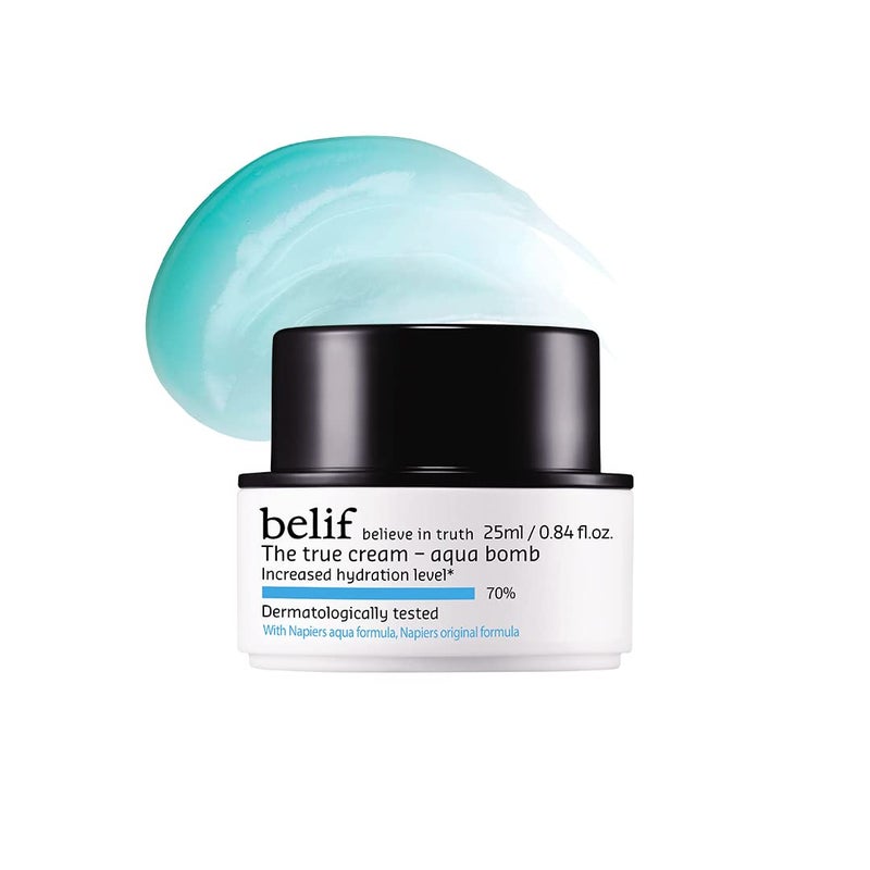 belif believe in truth The True Cream Aqua Bomb Hydrating Moisturizer For Face  UltraLightweight GelCream  For Normal Combination And Oily Skin Types  Korean Skin Care Products  25 Ml - Image 1