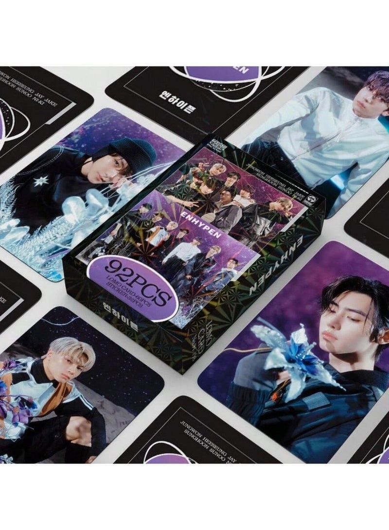 مجموعة بطاقات الصور والملصقات لإنهايپن - 60 بطاقة و32 ملصق (92 قطعة)