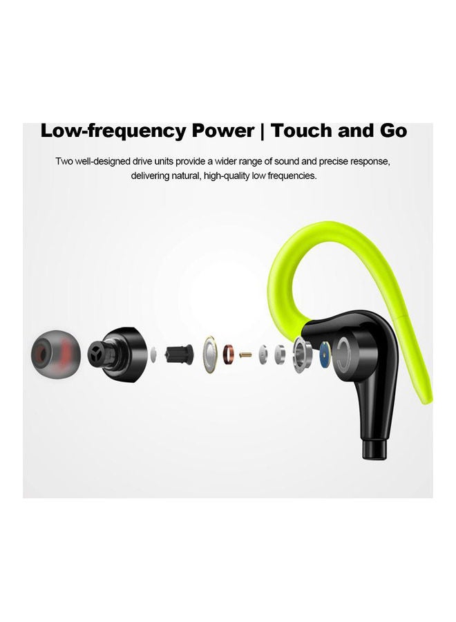 NIBEMINENT Wired In-Ear Earphones With Mic Green/Black - Image 3
