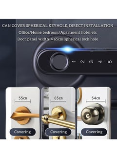 KASTWAVE Fingerprint Door Lock keyless Entry Door Lock with USB Charging and keypad biometric Door Lock Smart Door Handle Lock Suitable for bedrooms Offices and Other Private Spaces  - Image 4