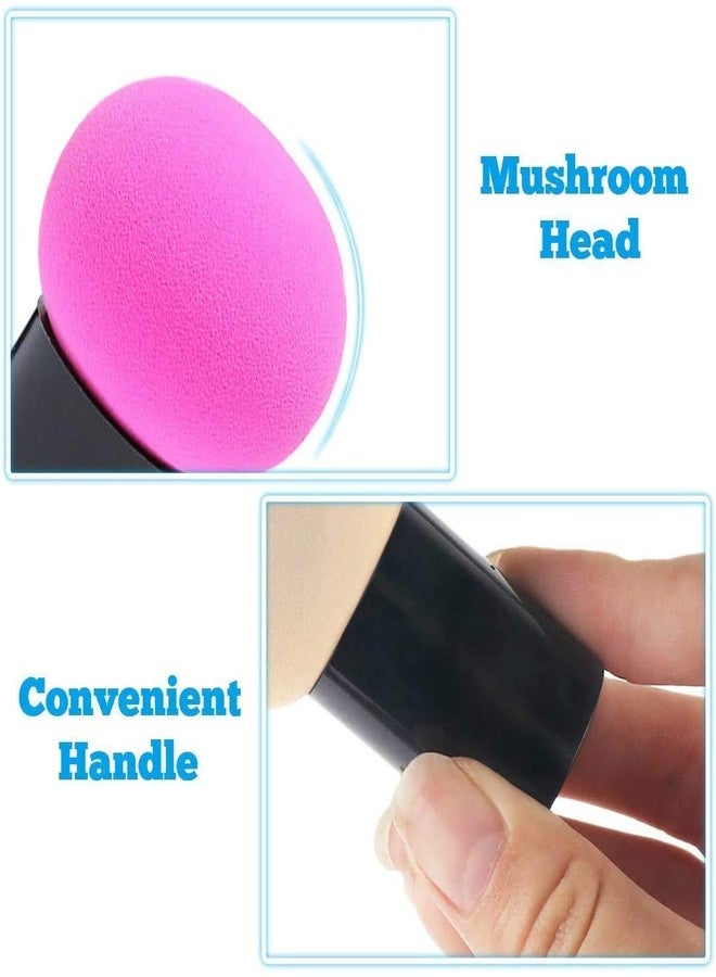 AVTY 3pcs Makeup Powder Puff with Case Mushroom Head Beauty Sponge Applicator Foundation Puff Brush - Image 2
