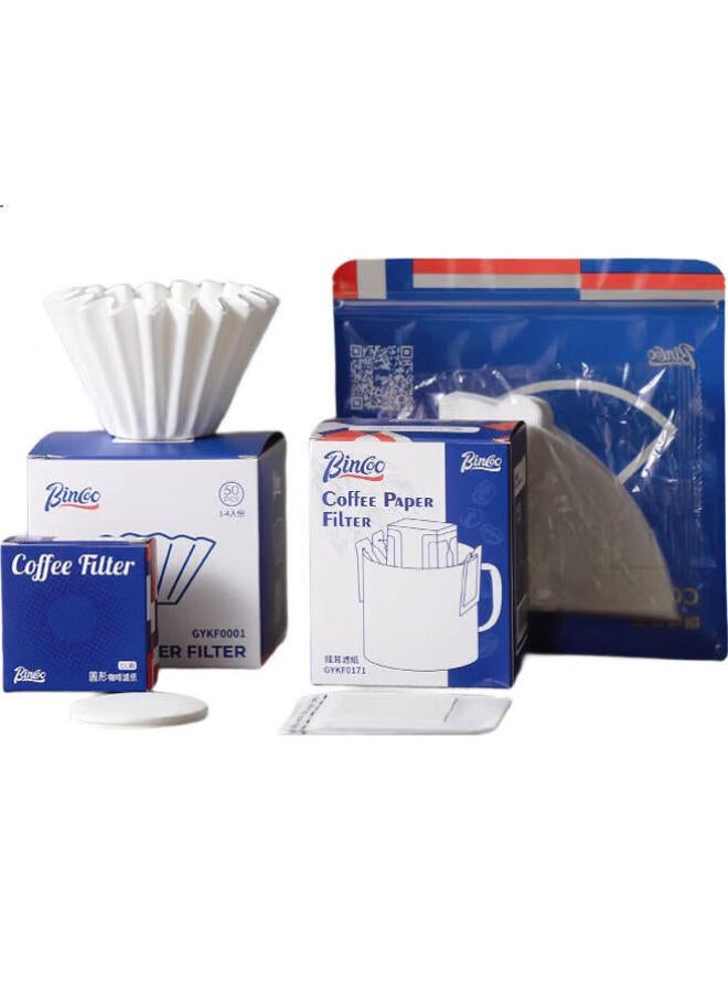 Bincoo Coffee Filter Paper Hand Drip Coffee Fan-Shaped Filter Paper Household Drip American Coffee Machine Universal Filter Paper - Image 3